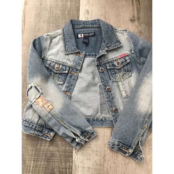 Duck Head Denim Jacket Girls Size M - Picture 3 of 4